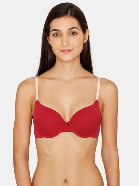 Zivame Maroon Medium Coverage Push-up Bra