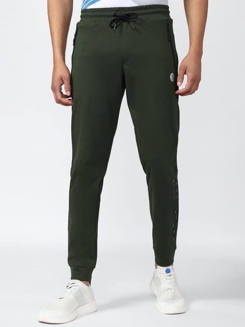 Van Heusen Flex Green Slim Fit Solid Joggers