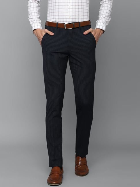 Buy Blue Mid Rise Check Slim Fit Trousers for Men Online at SELECTED HOMME   212358001