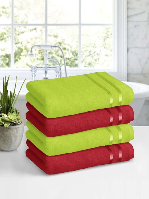 Buy Westside Home Aqua Self-Striped Small 550GSM Face Towels Pack