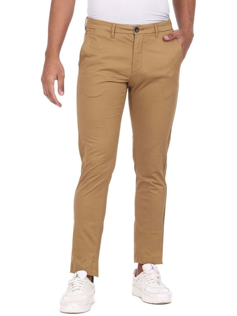 U S Polo Assn U.S. Polo Assn. Khaki Regular Fit Trousers