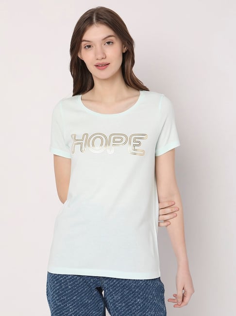 Vero Moda White Graphic Print T-Shirt