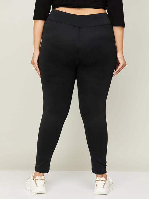 Buy online Pink Solid Ankle Length Legging from Capris & Leggings for Women  by Elleven By Aurelia for ₹320 at 47% off | 2024 Limeroad.com