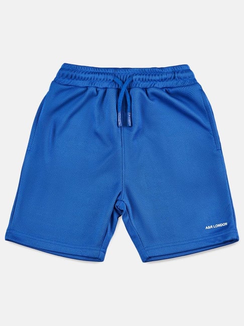 Angel Rocket Boys Royal Blue Solid Shorts