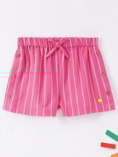 Ed-a-Mamma Kids Pink Striped Shorts-picture-20