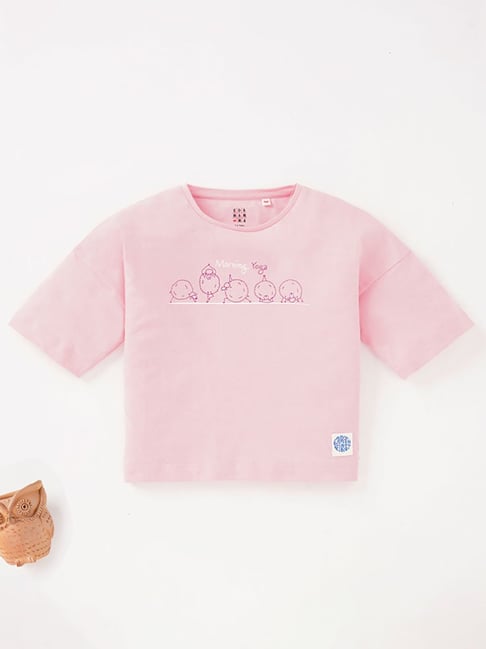 Ed-a-Mamma Kids Pink Printed T-Shirt-picture-15