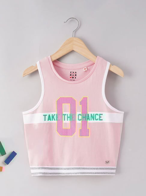 Ed-a-Mamma Kids Pink Printed T-Shirt-picture-22