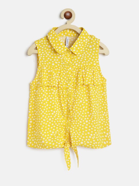 Campana Kids Yellow Printed Top-picture-20