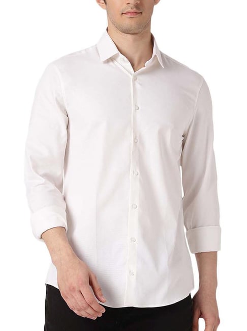 Calvin Klein Jeans White Slim Fit Shirt