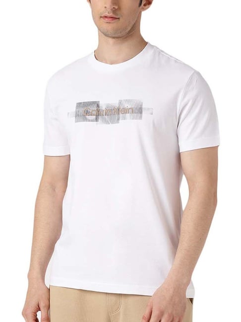 Calvin Klein Jeans Bright White Logo Regular Fit T-Shirt