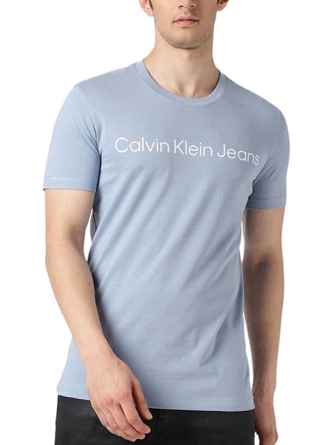 Calvin Klein Jeans Iceland Blue Slim Fit T-Shirt