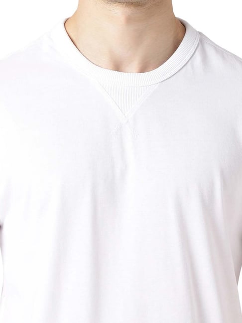 Buy Calvin Klein Jeans Bright White Regular Fit T-Shirts for Men