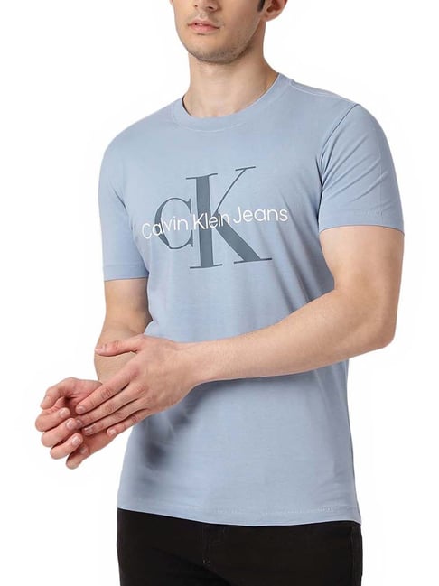 Calvin Klein Jeans Iceland Blue Slim Fit T-Shirt