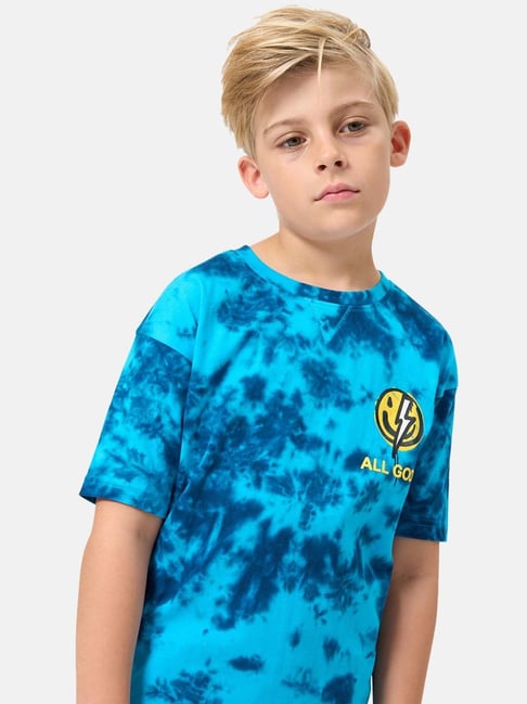 Angel Rocket Kids Blue Tie Dye T-Shirt