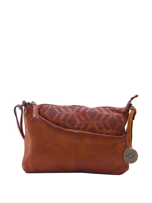 Buy Kompanero Women Brown Hand-held Bag Tan Online @ Best Price in