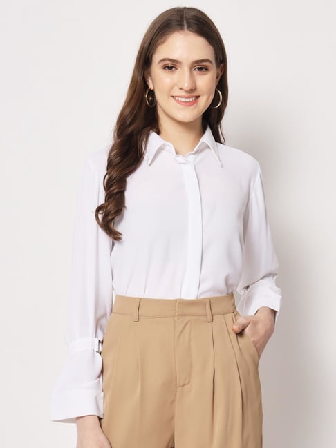 White formal clearance shirt for girls