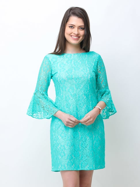 Turquoise clearance lace dress