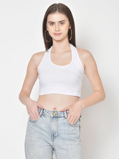 Buy White Crop Tops For Women Online In India At Best Price Offers
