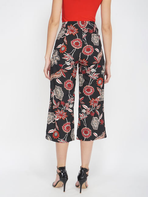 Floral Print High Rise Pants