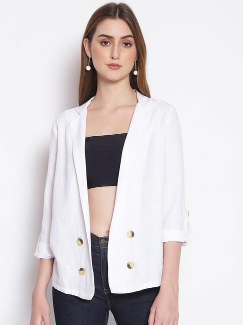 Oxolloxo White Cotton Shrug