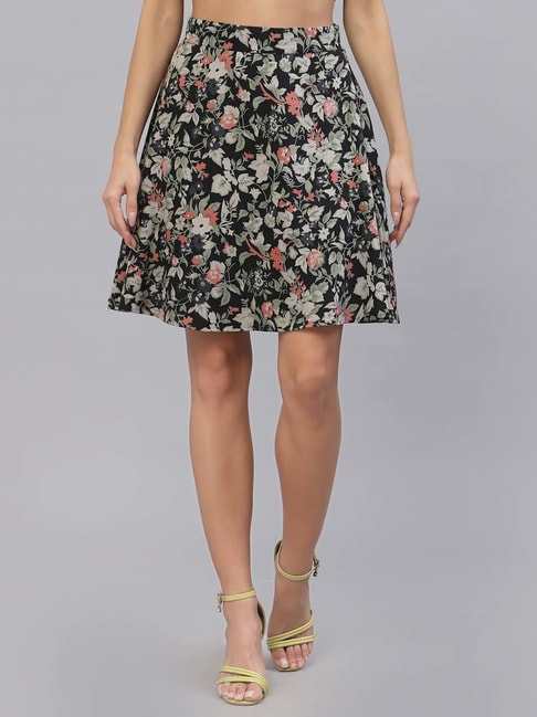 Style Quotient Multicolored Floral Print Skirt Price in India