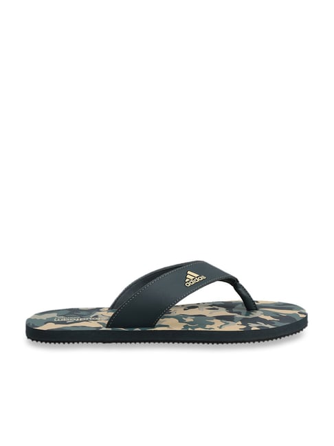 Adidas Men's cloudfoam Ms Grey Flip Flops