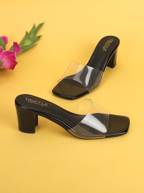 Truffle Collection Women's Black Casual Sandals