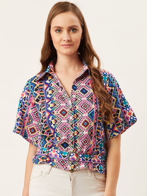 Alsace Lorraine Paris Multicolored Printed Shirt Price in India