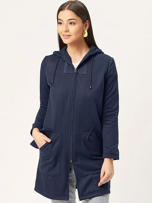 Alsace Lorraine Paris Navy Regular Fit Coat