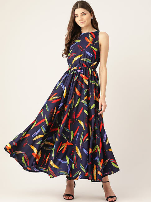 bohemian print maxi dress Green Bohemian Floral Print Chiffon Maxi Dress Prom Dress With Cardigan, Green / XS