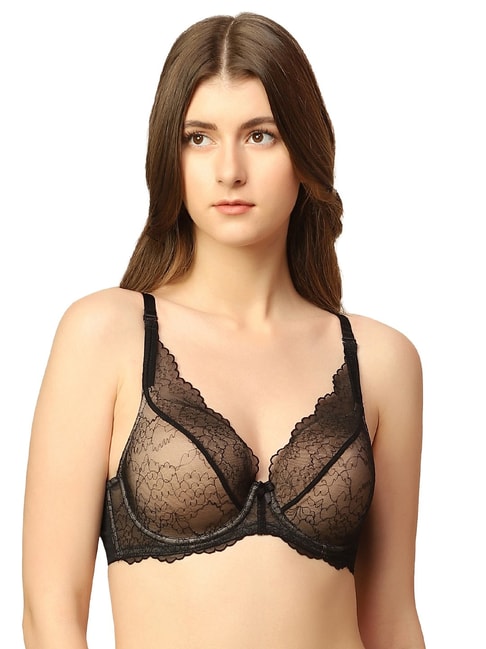 Buy online Maroon Non Padded Bralette Bra from lingerie for Women by N-gal  for ₹369 at 26% off