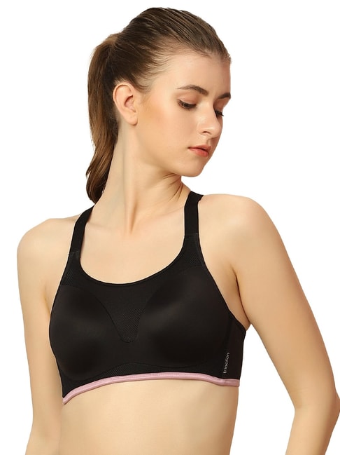 Buy Triumph Black Under-Wired Full Coverage Sports Bra for Women's