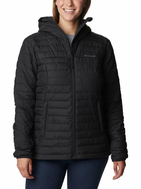 Buy Columbia Black Logo Print Puffer Jacket for Women Online