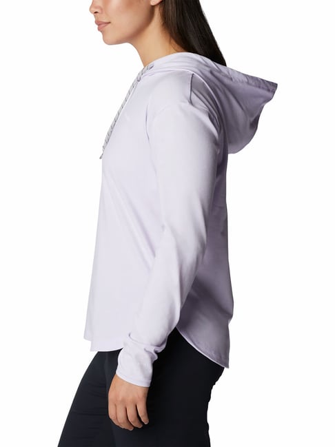 Brinns Women's Half Hoodies Columbia Lavender Regular Fit Hoodie