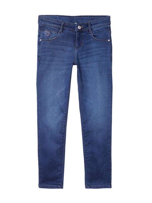 Buy Cantabil Kids Blue Jeans for Girls Clothing Online Tata CLiQ