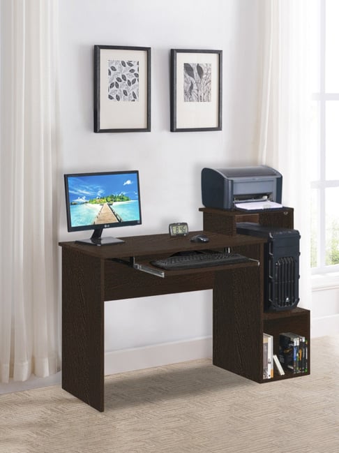 Buy Delite Kom Santos Flowery Wenge Brown Engineered Wood Computer
