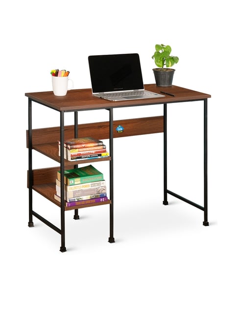 Buy Delite Kom Mystic Acacia Dark Black Metal Computer Desk at Best ...