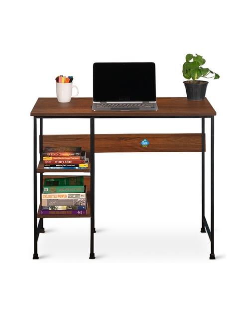 Buy Delite Kom Mystic Acacia Dark Black Metal Computer Desk at Best ...