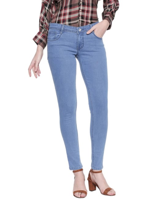 High Star Blue Slim Fit Mid Rise Jeans