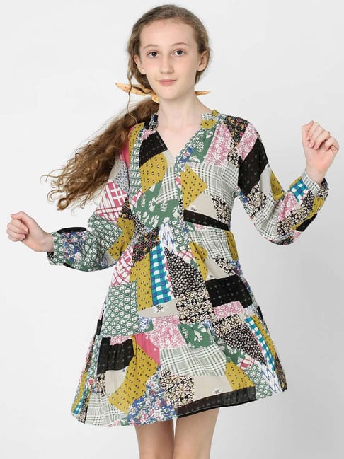 KIDS ONLY Multicolor Printed Full Sleeves Dress-picture-27