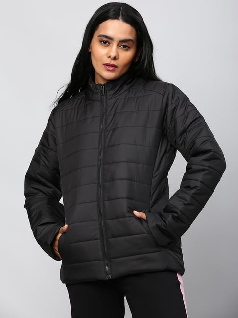 Hooded puffer jacket - Black - Ladies | H&M