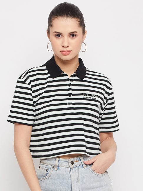 Striped polo hotsell t shirts women's