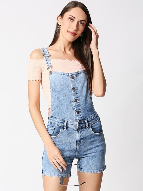 StyleStone Blue Maxi Dungaree