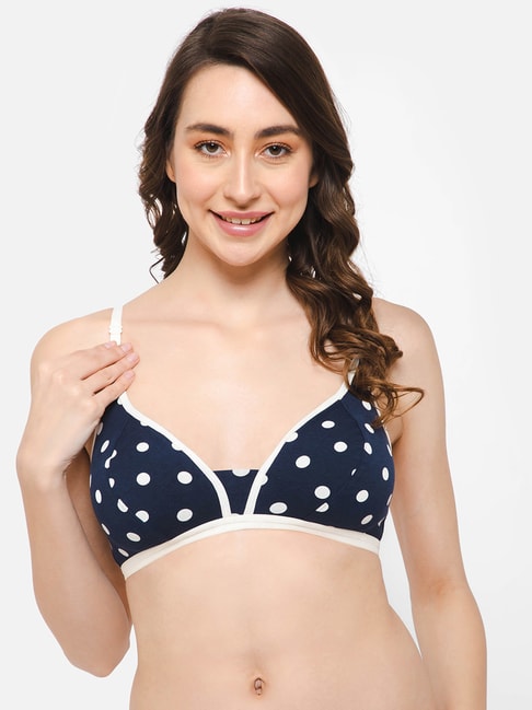Buy Kalyani Lightly Padded Cotton Push Up Bra - White Online at Low Prices  in India 
