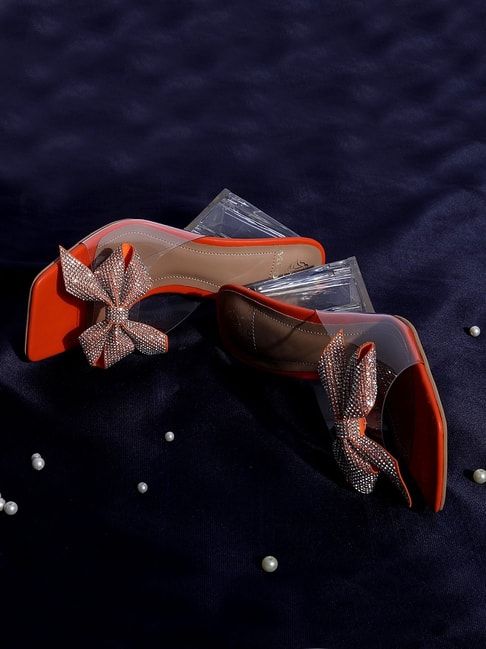 Moda-X Women's Orange Ethnic Sandals Price in India
