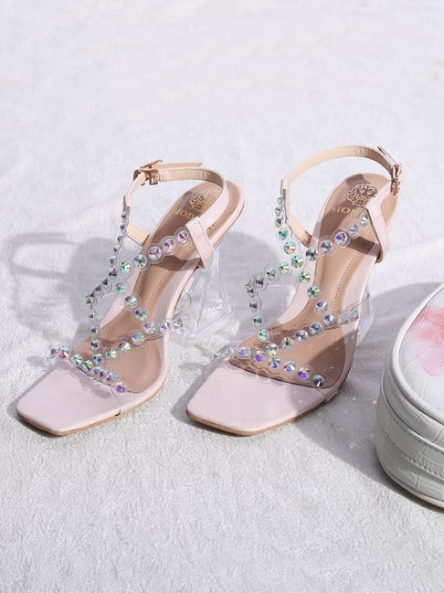 Pink ankle strap online sandals