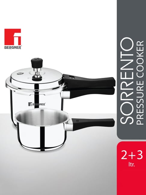 Buy Bergner Stainless Steel Pressure Cookers with Outer Lid (2 L