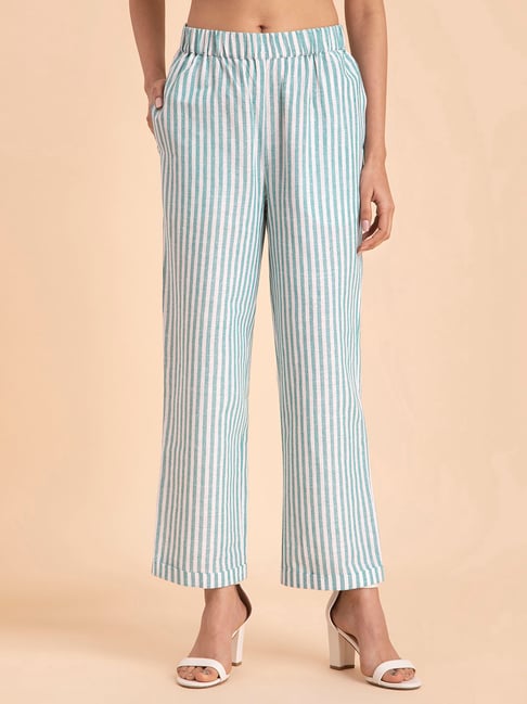 Pinstripe White and Blue Trouser – Tom's Trunks
