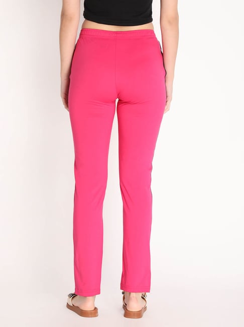 NEVA Women Cotton Capri Pants- Hot Pink