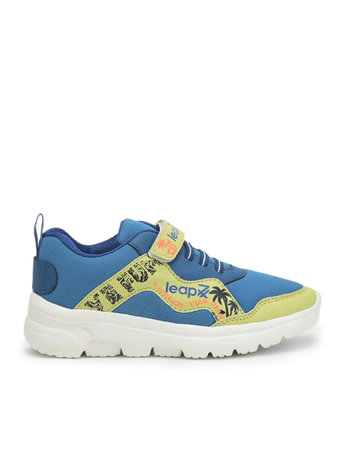 Force 10 By Liberty Kids Blue Green Velcro Shoes